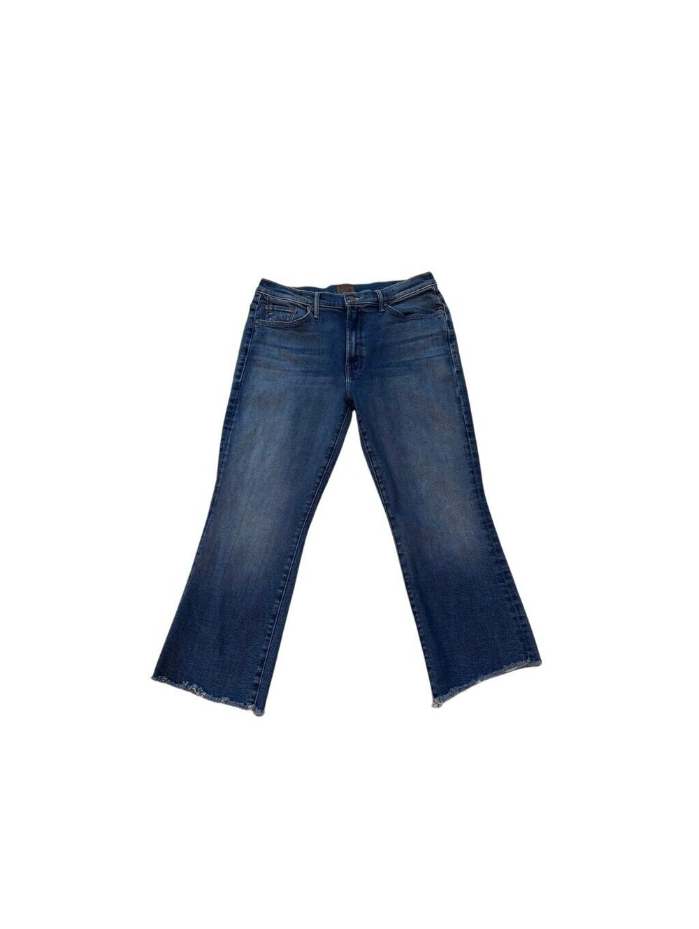 MOTHER The Insider Crop Step Fray Womens Jeans Size 31 Raw Hem